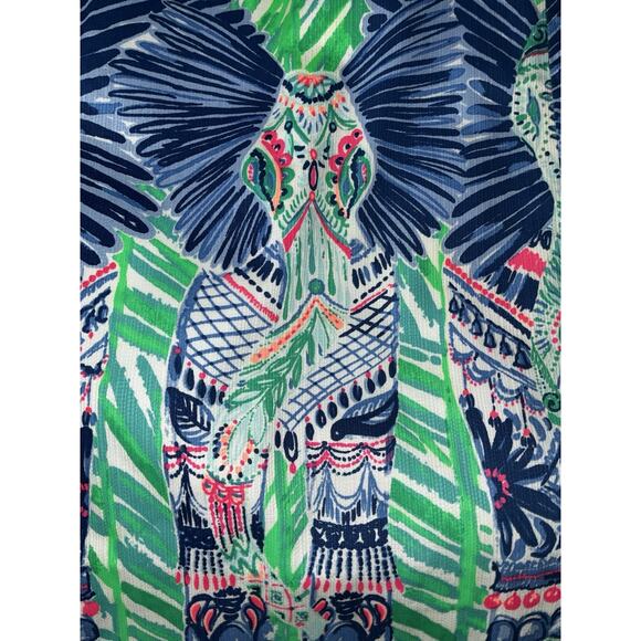 Lilly Pulitzer Mila Shift Dress New 2 Toucan Green Elephants Costa Verde - Picture 9 of 14